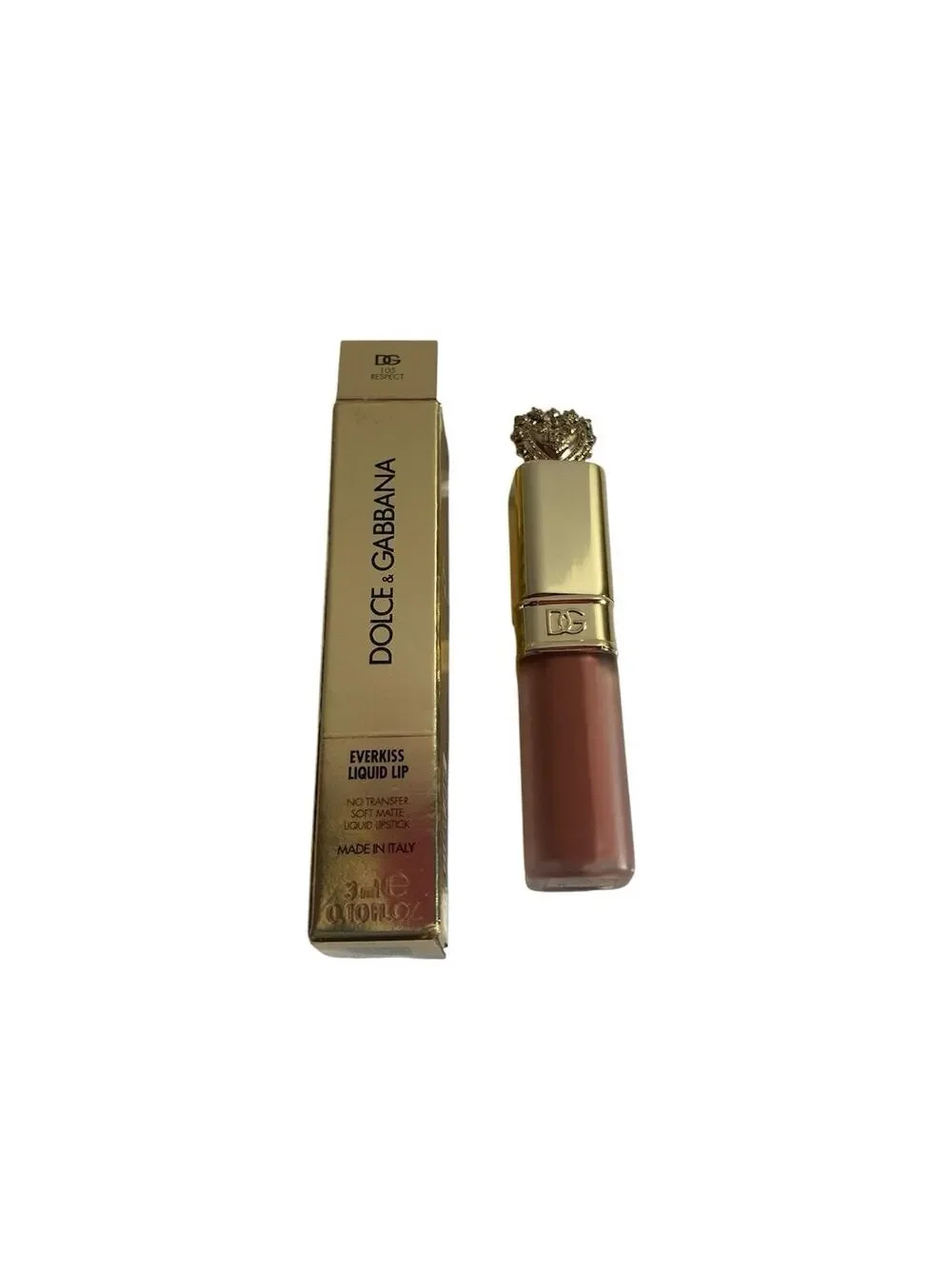 Dolce & Gabbana 105 Respect Everkiss Liquid Lip No Transfer Matte .10fl oz NEW
